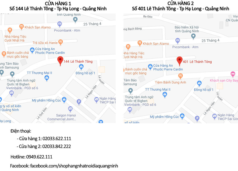 Bản đồ đến cửa hàng hàng nhật nội địa - Quảng Ninh
